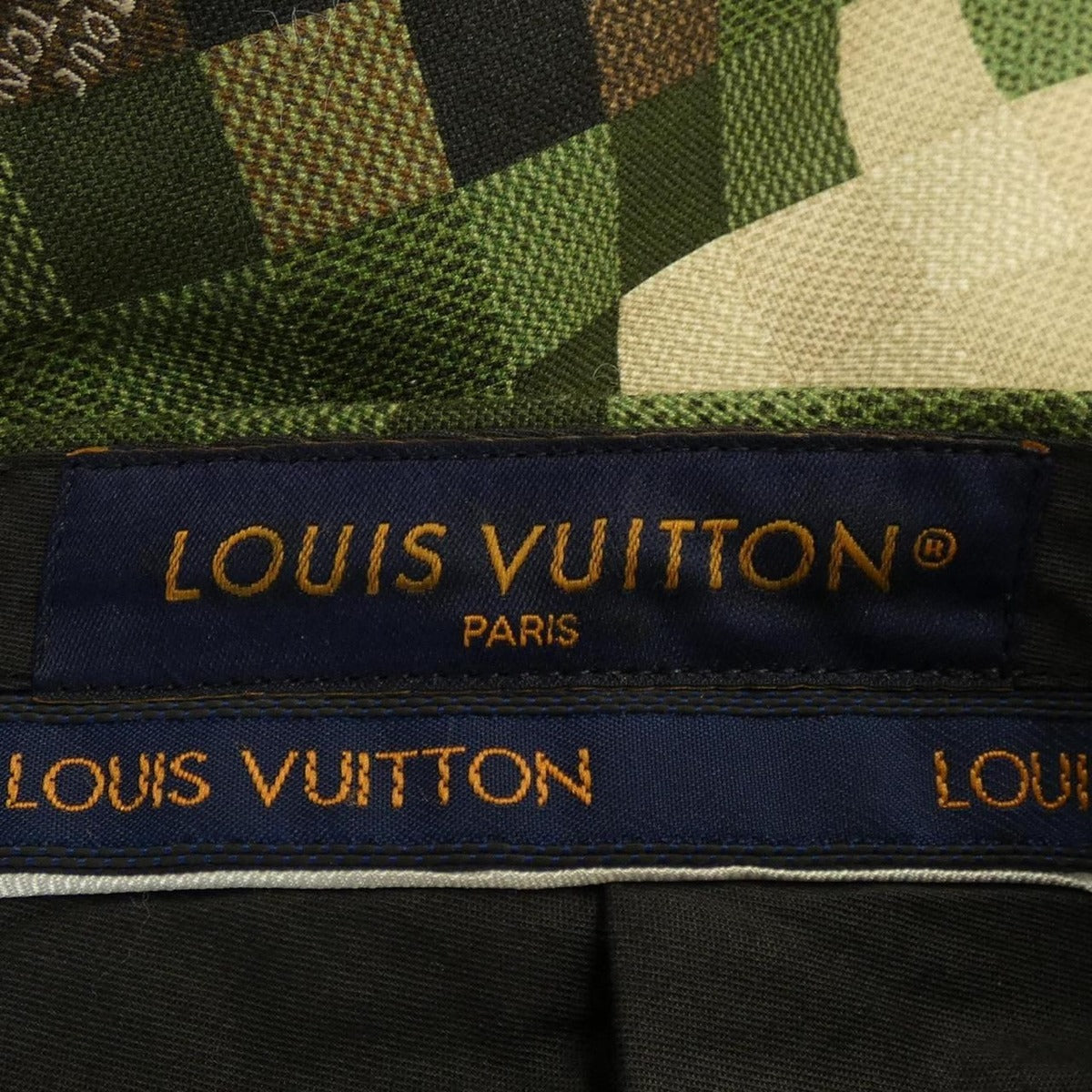 Louis Vuitton Tailored Cotton Damier Cigarette Pants — view 4