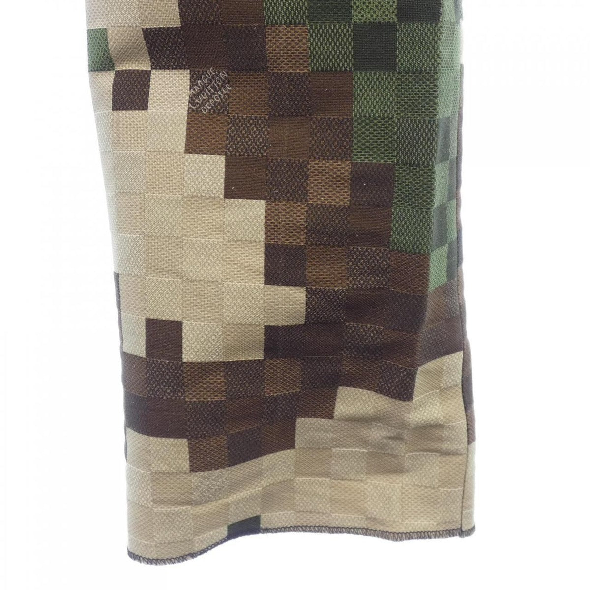 Louis Vuitton Tailored Cotton Damier Cigarette Pants — view 5