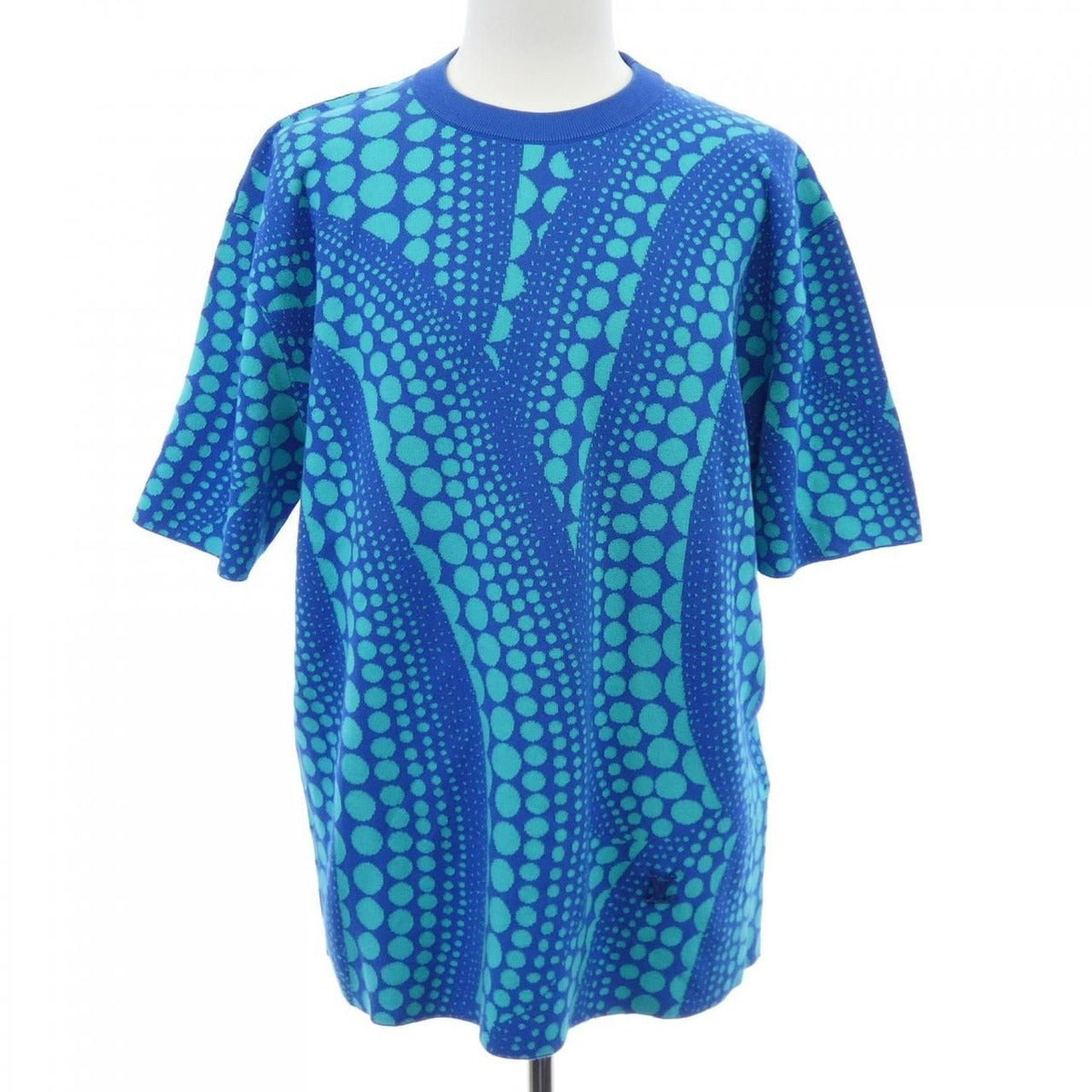 Louis Vuitton LV Yk Over Pumpkin Knit Yayoi Kusama Sweater Blue Green