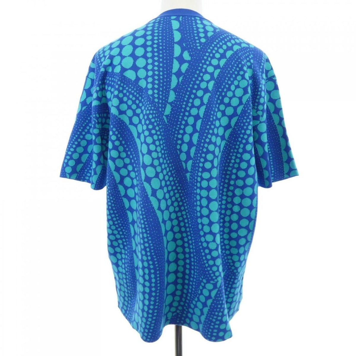 Louis Vuitton LV Yk Over Pumpkin Knit Yayoi Kusama Sweater Blue Green — view 2