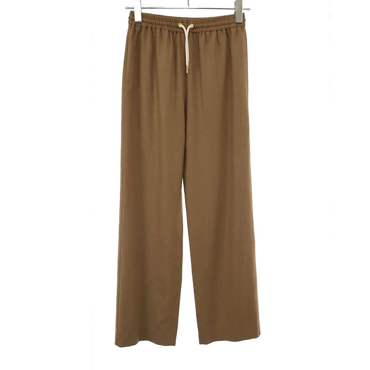 Celine Straight Jogging Pants Cashmere Flannel Brown 34