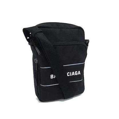 Balenciaga Nylon Canvas Sports Messenger Bag Shoulder Black