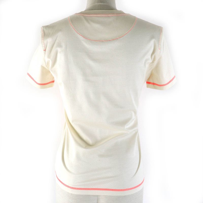 Hermes 22SS 2h4616dh Jungle Love 100% Cotton Short Sleeve T-shirt Light Beige