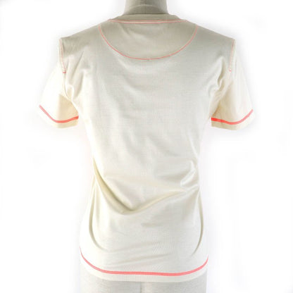 Hermes 22SS 2h4616dh Jungle Love 100% Cotton Short Sleeve T-shirt Light Beige