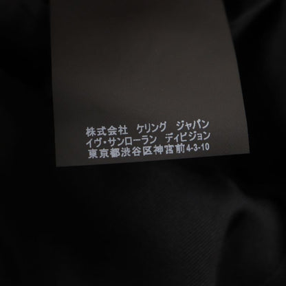  Saint Laurent Paris 464740 Velour 100% Silk Lining Single Jacket Tailored