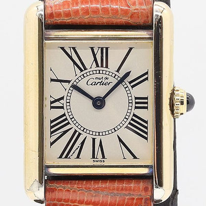 Cartier Must Tank SM Quartz Silver Dial Watch Kut