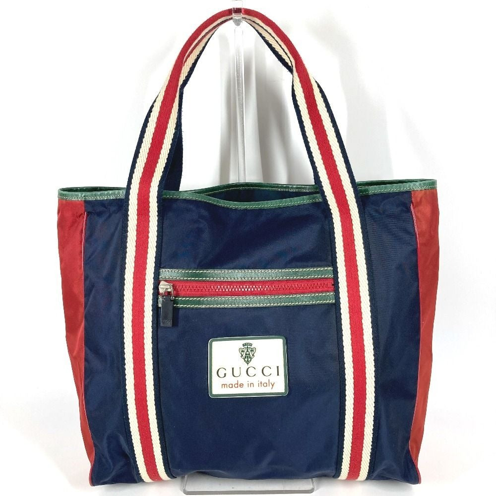 Gucci Shoulder Bag Hysteria Logo Nylon Navy