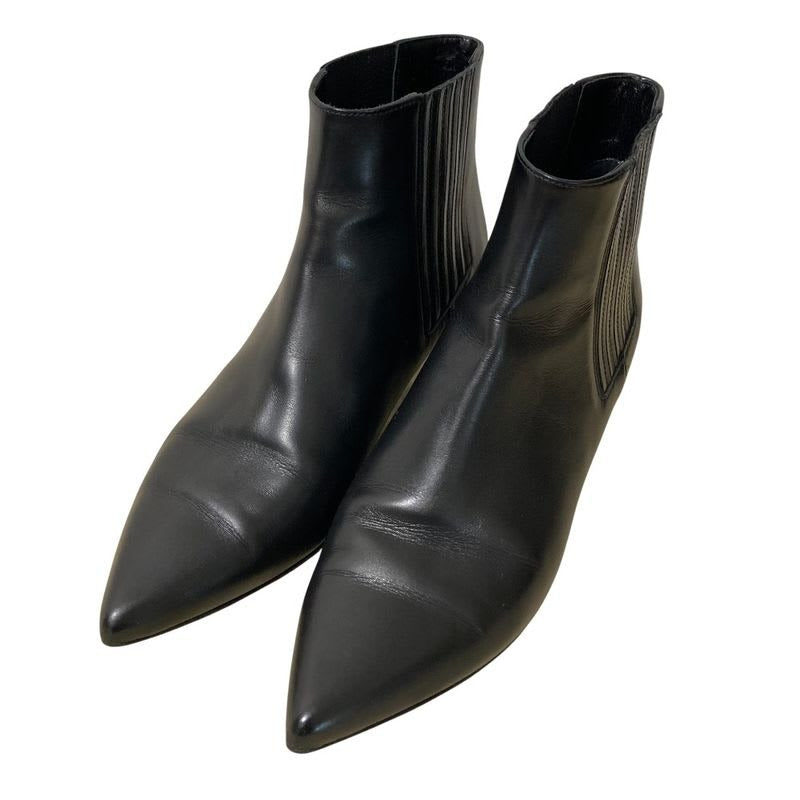 Celine Leather Side Gore Ankle Boots Size 36