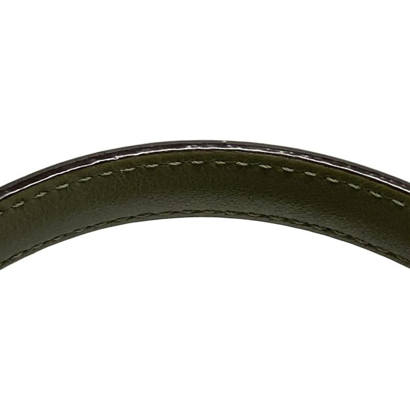 Fendi Handbag Mini Peekaboo Pocket 8bn311 Khaki Leather