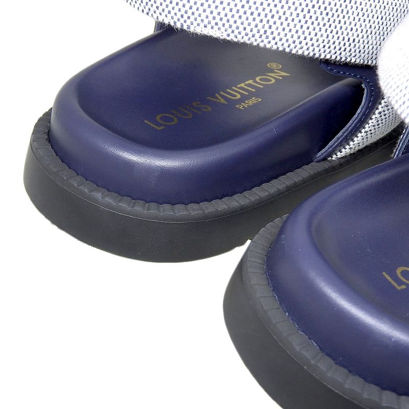 Super With Box Louis Vuitton 2024 Item LV Sunset Line Leather Sandals Shoes 37