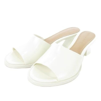 Bottega Veneta CHA Sandal Mule Middle Heel Leather 36
