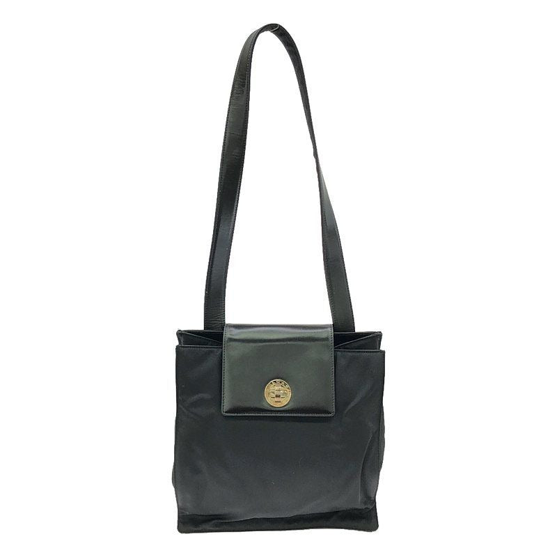 Bvlgari Turnlock One Shoulder Bag Black