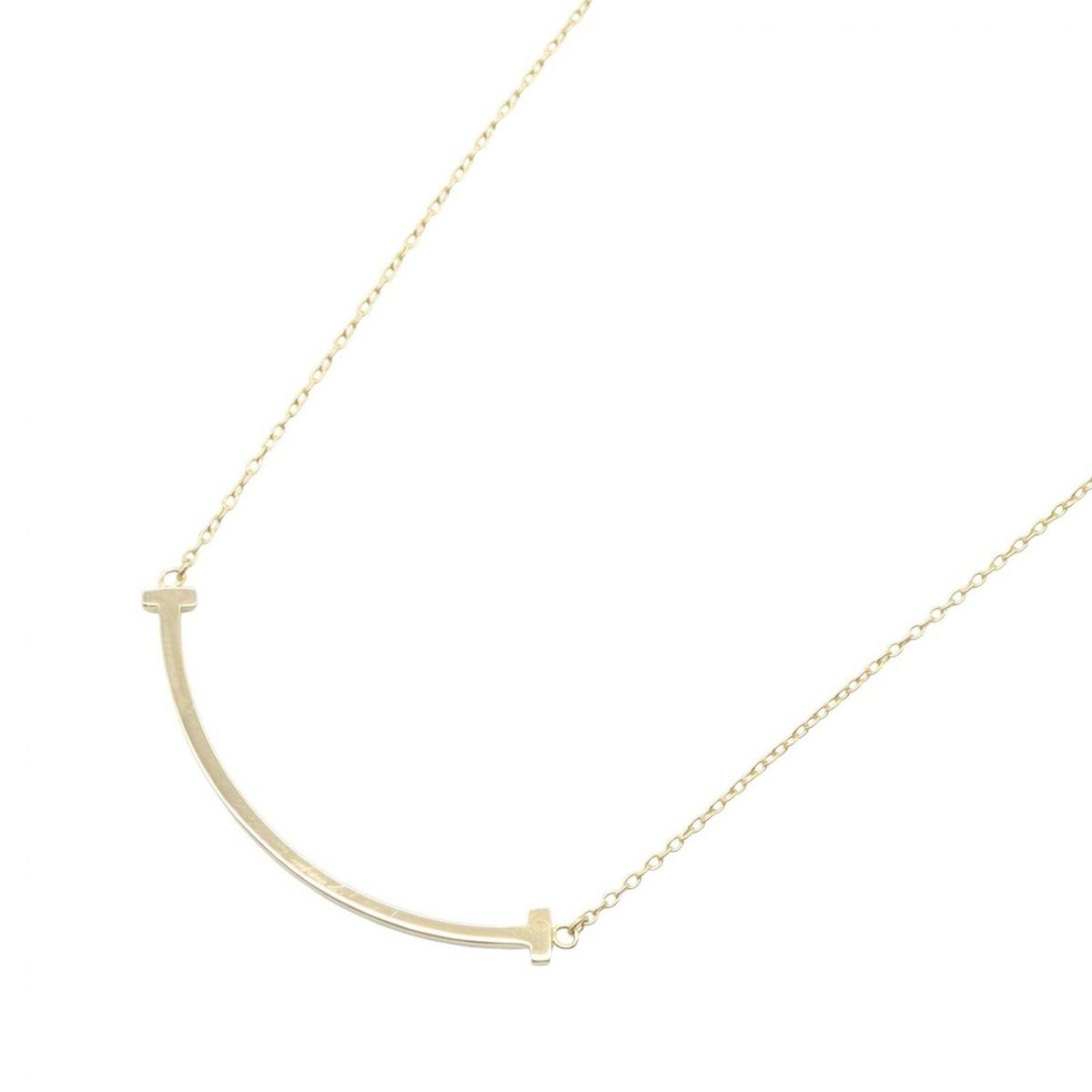 Tiffany & Co Necklace T Smile Small 44.5 18k