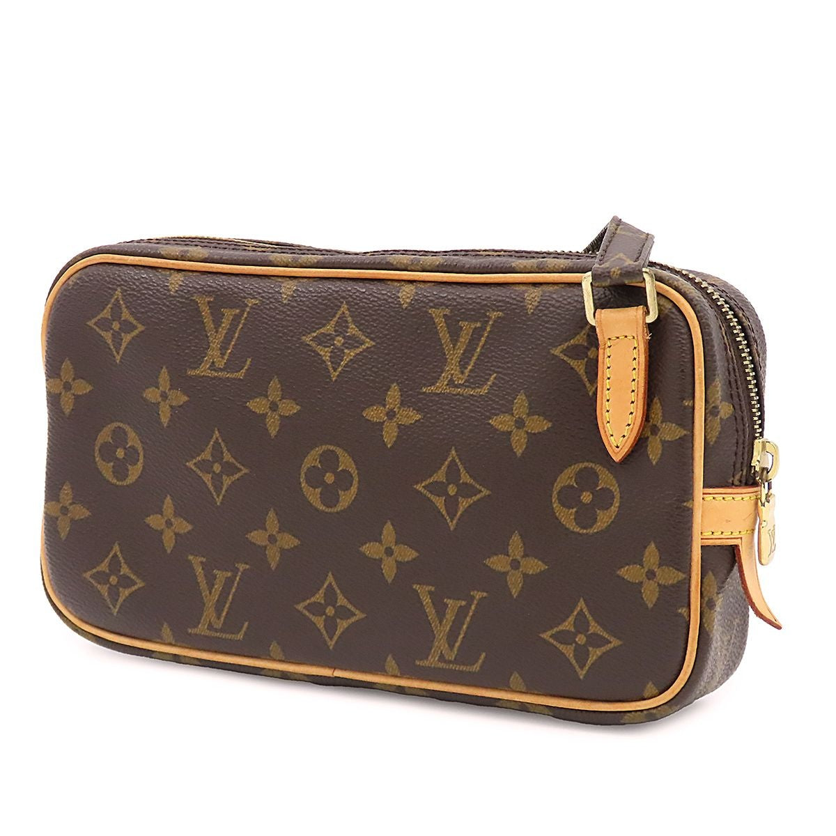 Louis Vuitton Pochette Marly Bandouliere Brown Monogram Canvas — view 2