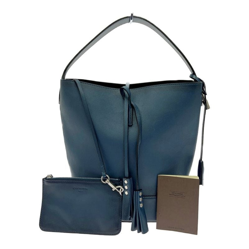 Louis Vuitton Leather Nn14 GM Cuir Nuance Blue Handbag
