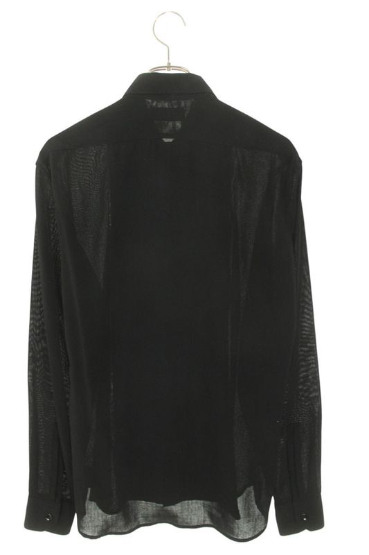 Saint Laurent Paris 485391 Y069r Wool Long Sleeve Shirt Men 38