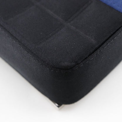 Chanel Chocobar Chain Shoulder A17829 Satin Blue Ladies Shoulder Bag