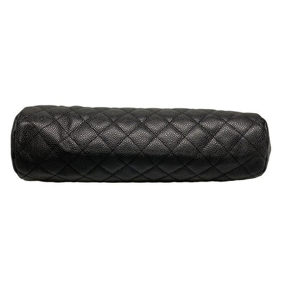 Chanel Clutch Bag Matelasse A46430 Black Silver Hardware / Clasp Closure