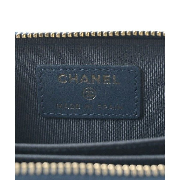 Chanel Wallet Coin Case Navy Blue — view 3