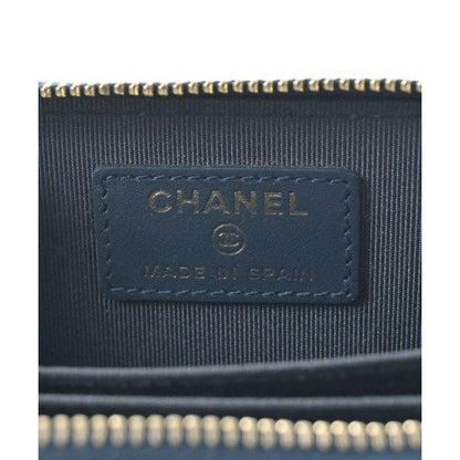 Chanel Wallet Coin Case Navy Blue — view 3