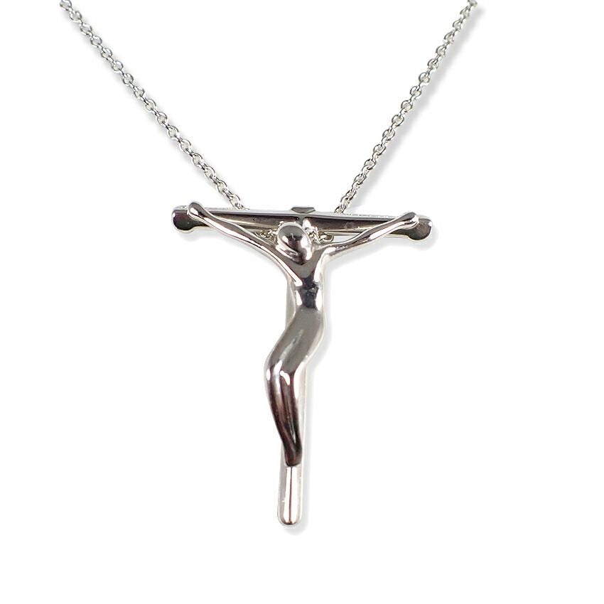 Tiffany & Co 925 Rosary Pendant Necklace