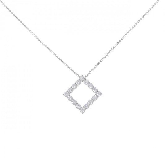 Tiffany & Co. Open Square Necklace Diamond