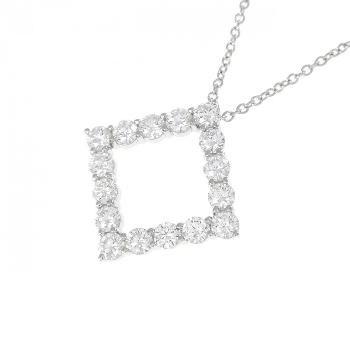 Tiffany & Co. Open Square Necklace Diamond — view 3