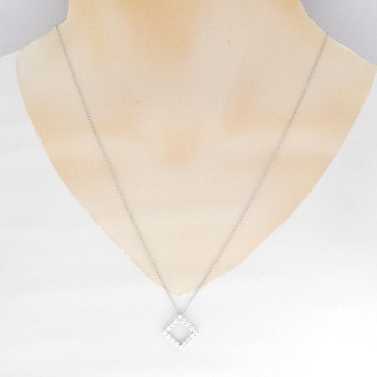 Tiffany & Co. Open Square Necklace Diamond — view 6