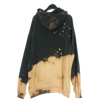 Balenciaga BB Logo Bleached Pullover Hoodie Long Sleeve XS Black — view 2