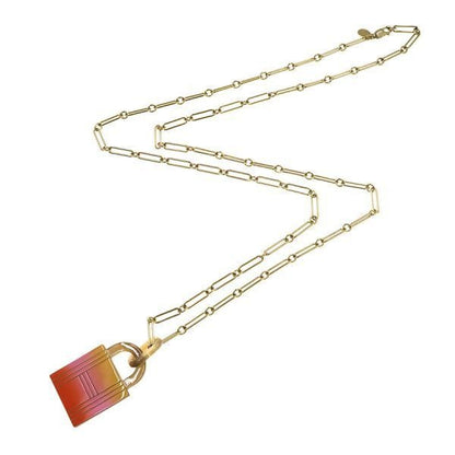 Hermes Amulet Cadenas Necklace