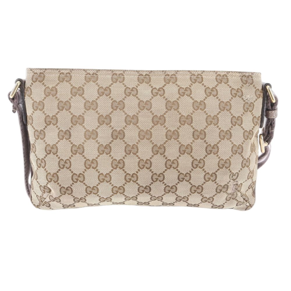 Gucci GG Canvas Leather Shoulder Bag Crossbody Hand Tote — view 2