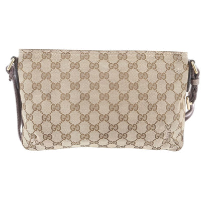 Gucci GG Canvas Leather Shoulder Bag Crossbody Hand Tote — view 2