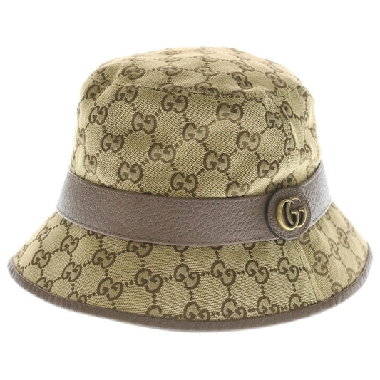Gucci GG Canvas Fedora Hat Bucket Hat Brown