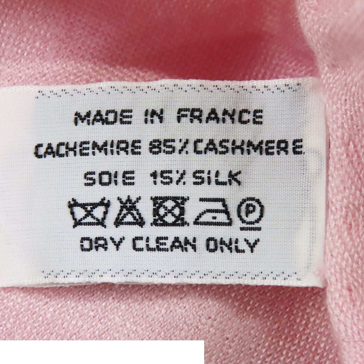 Hermes New Libris Shawl Pink Cashmere Silk Scarf — view 6