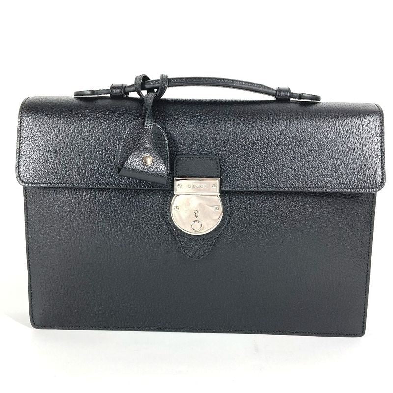Gucci Handbag Logo Leather Black