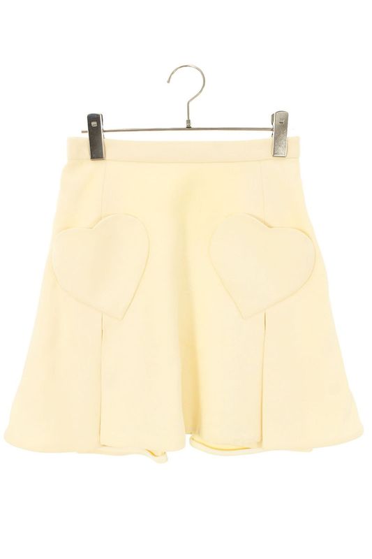 Christian Dior 151j62a1166 Heart Pockets Flared Skirt Women 34