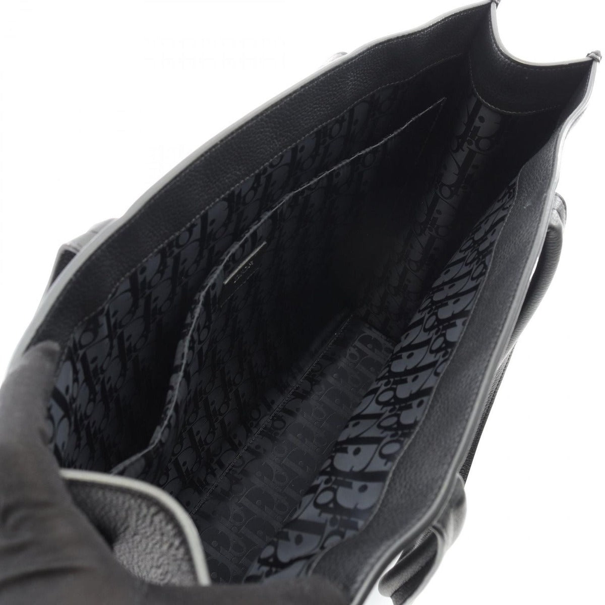 Dior Tote Bag Safari 1 ess H224 ymj Black Leather — view 3