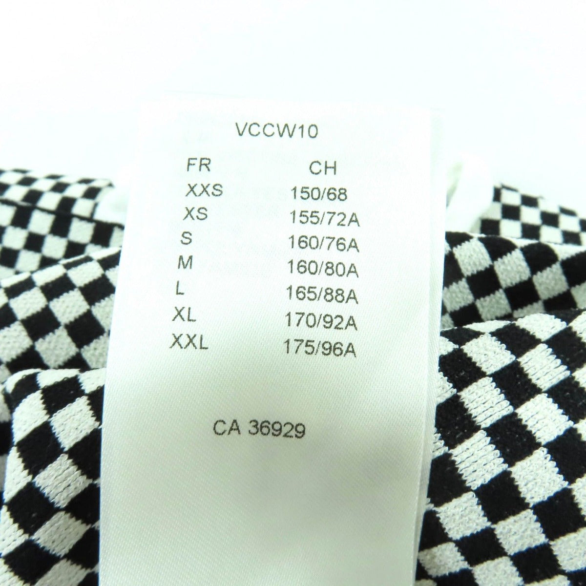 Louis Vuitton Rubber Logo Patch Short Sleeve Micro Check Mini Dress Black — view 9