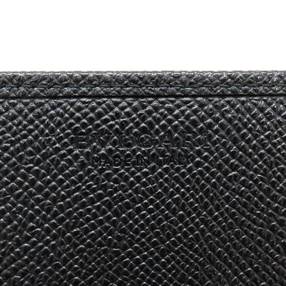 Bvlgari Card Case Bvlgari Man Leather Black Silver Hardware Black Card Holder