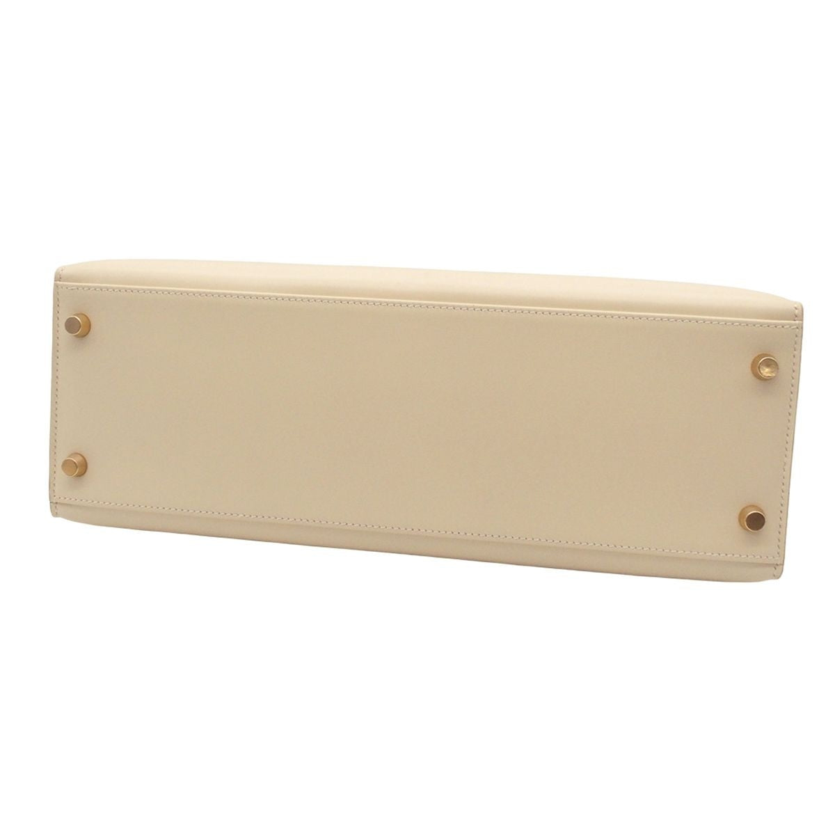 Hermes Kelly 32 Ivory Gold Box Calf Sellier 2-Way Shoulder Bag — view 3