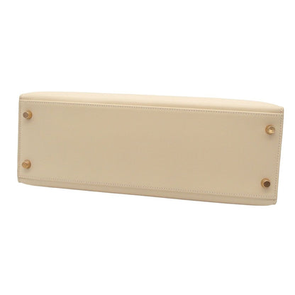 Hermes Kelly 32 Ivory Gold Box Calf Sellier 2-Way Shoulder Bag — view 3
