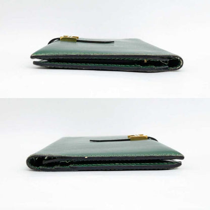 Hermes Bearn Classic Box Cuff Green Gold Hardware F Engraved Leather
