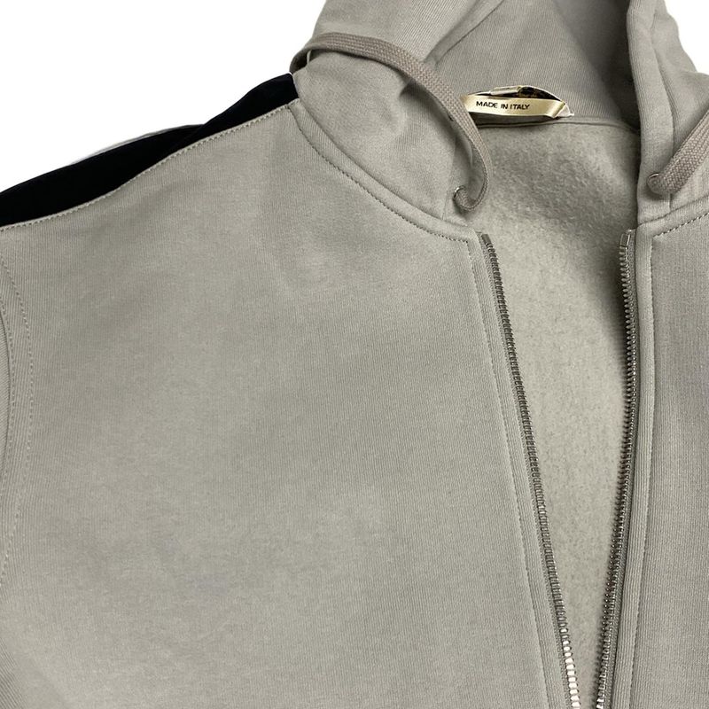 Hermes Hoodie Size XS Men's - H467780ha Light Gray X Black X White Long