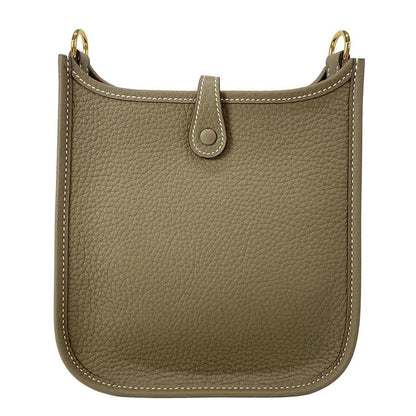 Hermes Shoulder Bag Evelyn Tpmamazon Etoupe × Blue Indigo Gold Hardware