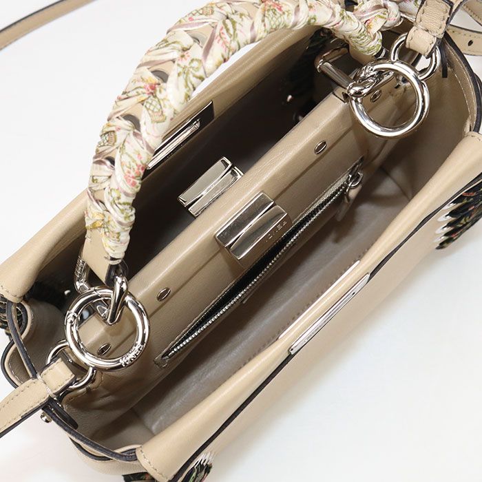 Fendi 2WAY Peekaboo Mini 8bn244 Handbag Calf Ladies