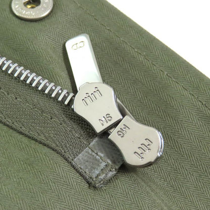 Christian DIOR 857m82a3726 100% Cotton Bee Embroidery Hooded Zip Up Military