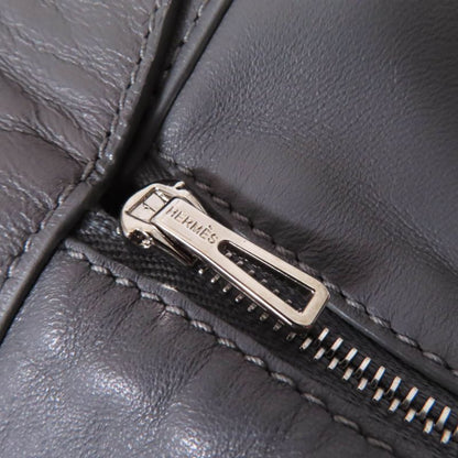 Hermes 2021 Lamb Leather Shorts With D-can Bottoms Gray 38 Made In Italy