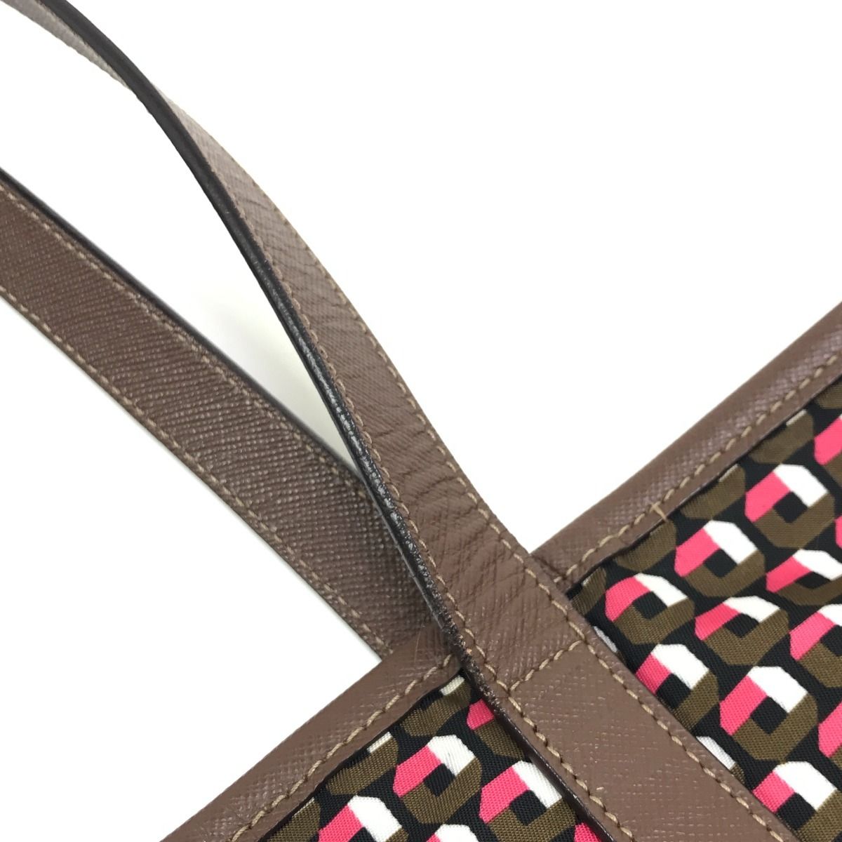 Prada Tote Bag Miss Ing Shoulder Strap Signs of Use Nylon B4001t Red