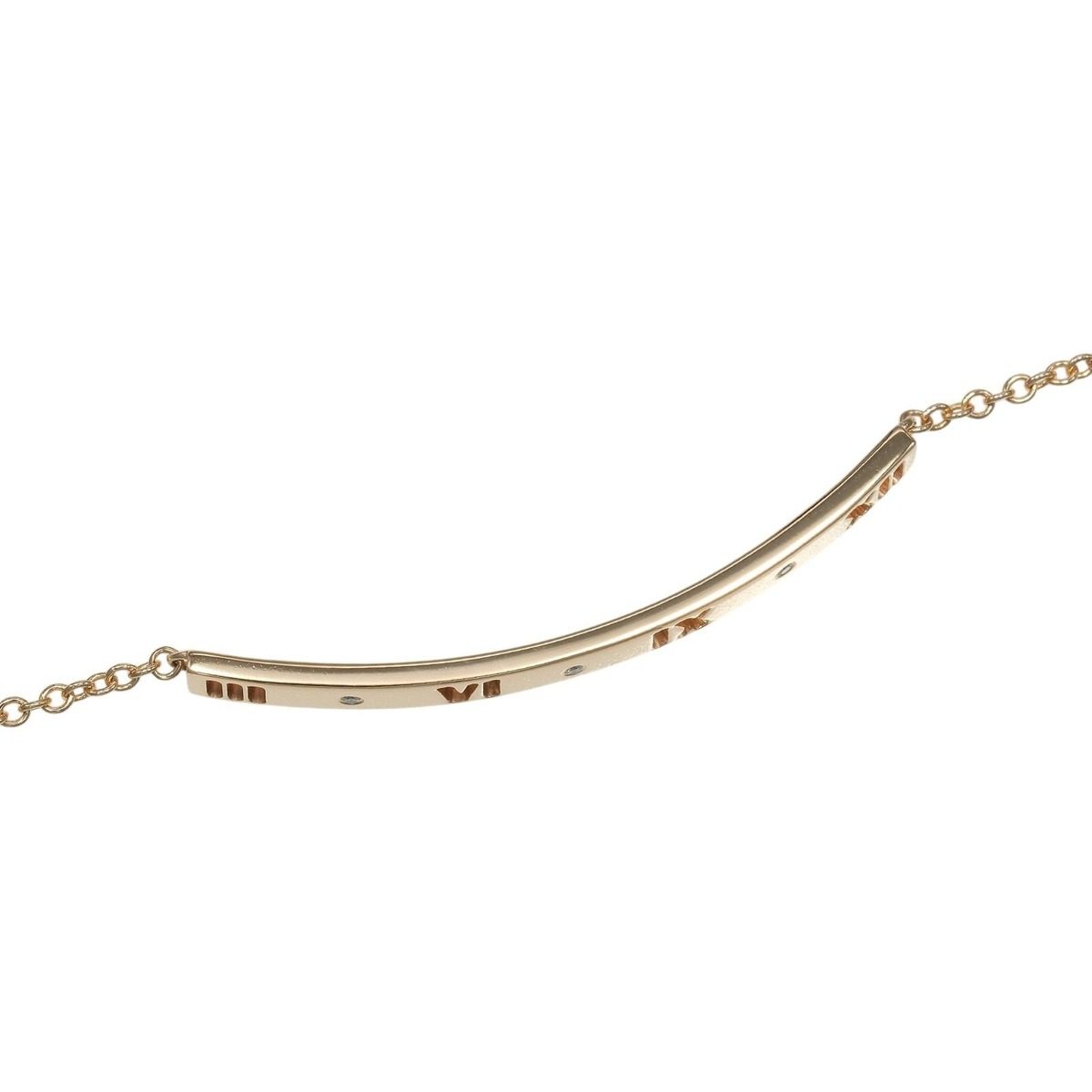 Tiffany & Co Atlas Pink Gold Diamond Bracelet — view 6
