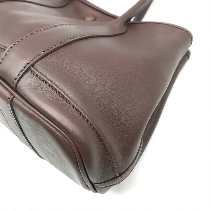 Hermes Garden Party Ttp Mini Hand Bag Brown Leather
